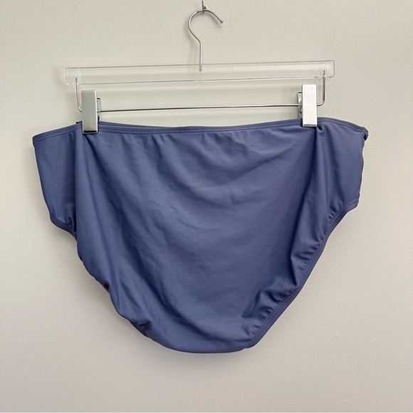 Swimsuits for all purple grey lattice side full coverage swimsuit bikini bottom - Picture 6 of 6